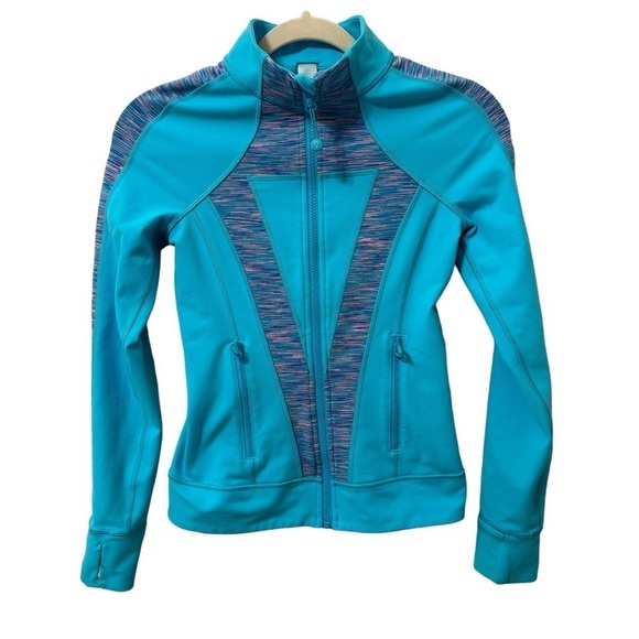 Ivviva Girls Lululemon Brand Blue Zip Up Jacket Size 12